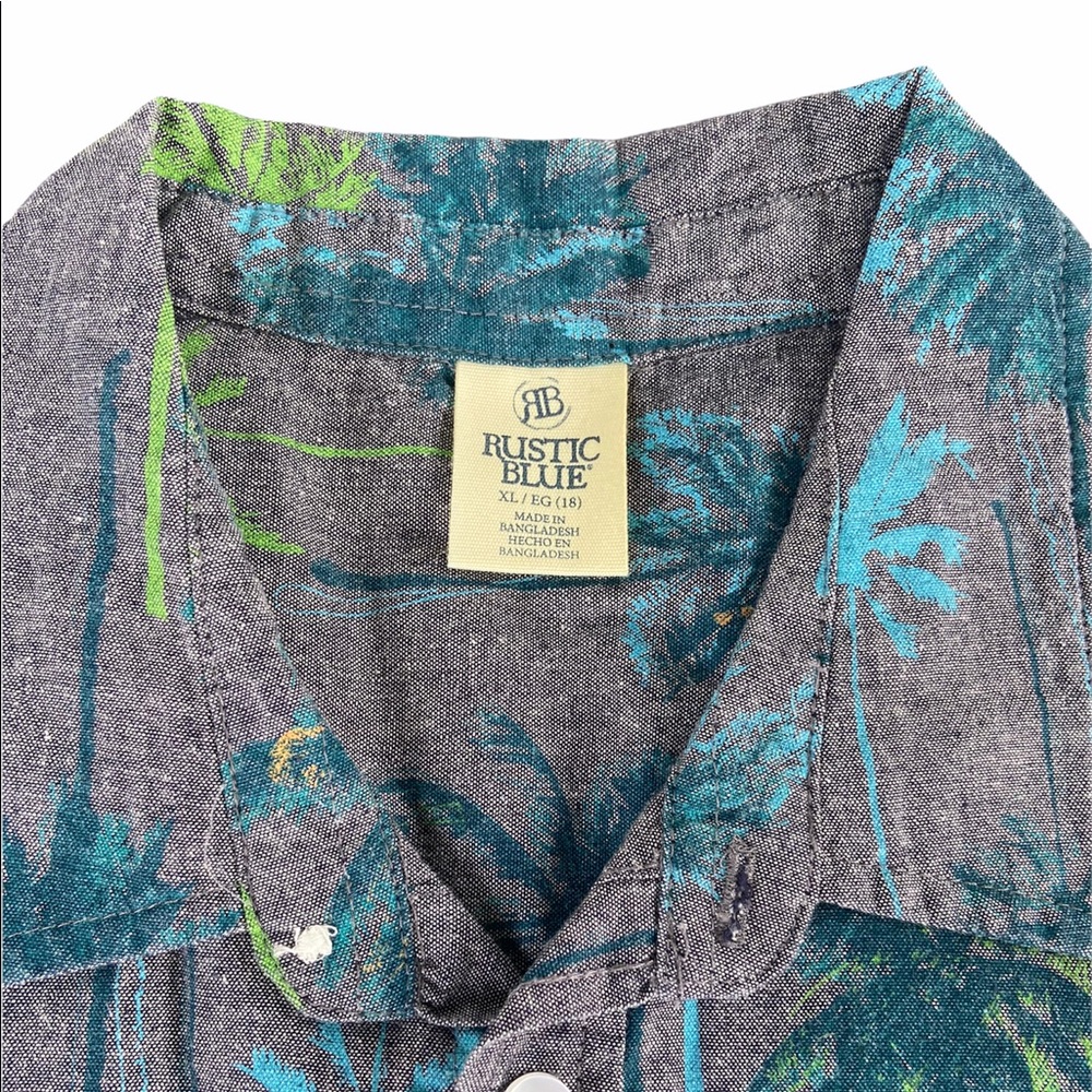 Button up Rustic Blue shirt - Picture 2 of 2